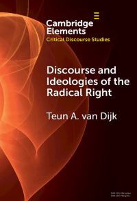 Book Cover for Discourse and Ideologies of the Radical Right by Teun A van Dijk