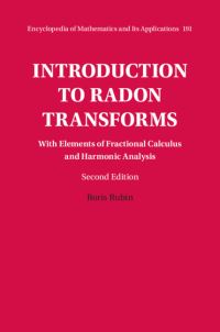 Book Cover for Introduction to Radon Transforms by Boris Rubin
