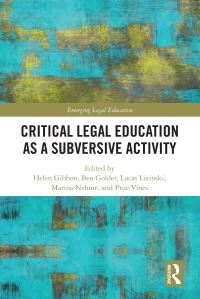 Book Cover for Legal Education as a Subversive Activity by Mark Duffy