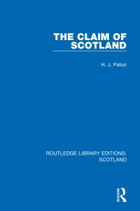 Book Cover for The Claim of Scotland by H J Paton