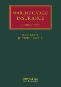 Book Cover for Marine Cargo Insurance by John Dunt, Jennifer Lavelle