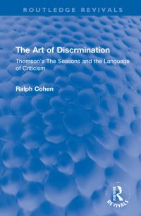 Book Cover for The Art of Discrmination by Ralph Cohen