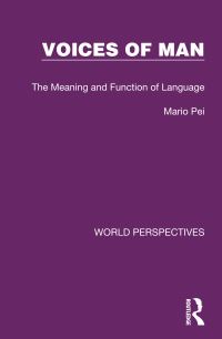 Book Cover for Voices of Man by Mario Pei