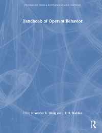 Book Cover for Handbook of Operant Behavior by Werner K Honig, J E R Staddon