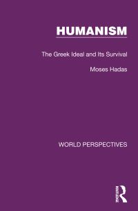 Book Cover for Humanism by Moses Hadas