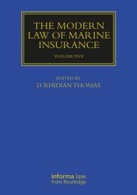 Book Cover for The Modern Law of Marine Insurance by D Rhidian Thomas