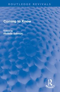 Book Cover for Coming to Know by Phillida Salmon