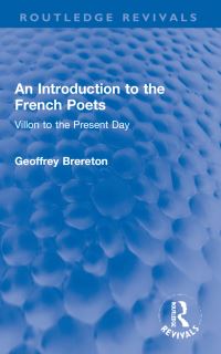 Book Cover for An Introduction to the French Poets by Geoffrey Brereton