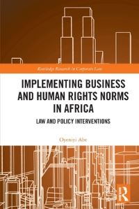 Book Cover for Implementing Business and Human Rights Norms in Africa by Oyeniyi Abe