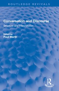 Book Cover for Conversation and Discourse by Paul Werth