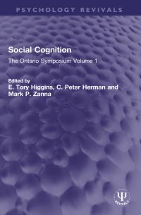 Book Cover for Social Cognition Volume 1 by Ontario Symposium on Personality and Social Psychology, University of Western Ontario