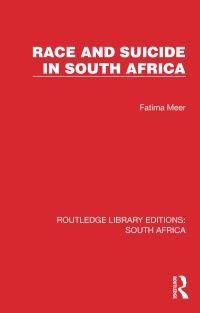 Book Cover for Race and Suicide in South Africa by Fatima Meer