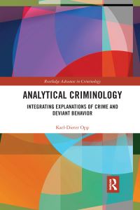 Book Cover for Analytical Criminology by KarlDieter Opp