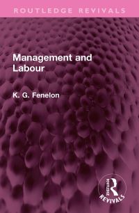 Book Cover for Management and Labour by K G Fenelon