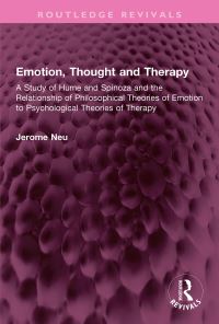 Book Cover for Emotion, Thought and Therapy by Jerome Neu