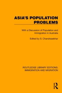 Book Cover for Asia's Population Problems by S Chandrasekhar