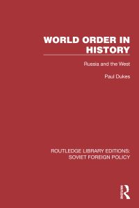 Book Cover for World Order in History by Paul Dukes