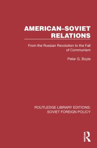 Book Cover for American-Soviet Relations by Peter G Boyle