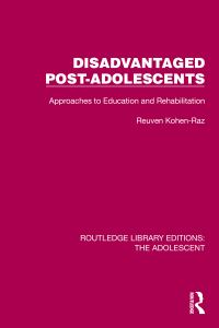 Book Cover for Disadvantaged Post-Adolescents by Reuven Kohen-Raz