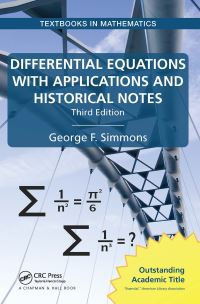Book Cover for Differential Equations With Applications and Historical Notes by George F Simmons