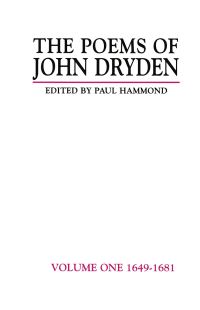 Book Cover for The Poems of John Dryden. Volume 1 1649-1681 by John Dryden