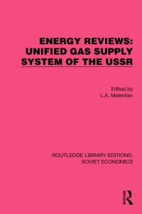 Book Cover for Energy Reviews by L A Melentev