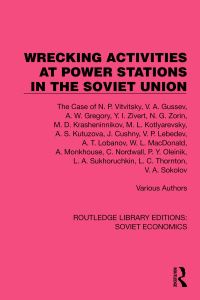 Book Cover for Wrecking Activities at Power Stations in the Soviet Union by Nikolai Petrovich Vitvitskii