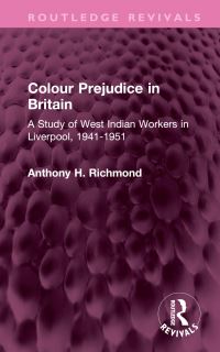 Book Cover for Colour Prejudice in Britain by Anthony H Richmond