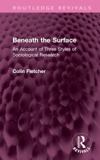 Book Cover for Beneath the Surface by Colin Fletcher