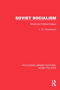 Book Cover for Soviet Socialism by LG Churchward