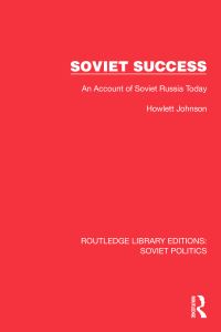 Book Cover for Soviet Success by Hewlett Johnson