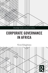 Book Cover for Corporate Governance in Africa by Victor Ediagbonya