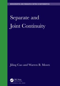 Book Cover for Separate and Joint Continuity by Jiling Cao, W B Moors