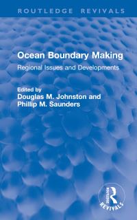 Book Cover for Ocean Boundary Making by Douglas M Johnston, Phillip M Saunders