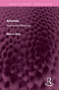 Book Cover for Anomie by Marco Orrú