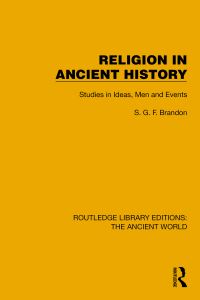 Book Cover for Religion in Ancient History by S G F Brandon