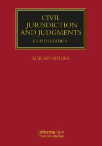 Book Cover for Civil Jurisdiction and Judgments by Adrian Briggs