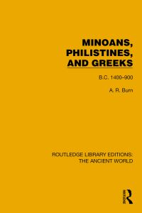 Book Cover for Minoans, Philistines and Greeks by A R Burn
