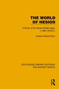 Book Cover for The World of Hesiod by A R Burn