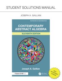 Book Cover for Student Solutions Manual for Gallian's Contemporary Abstract Algebra by Joseph A Gallian