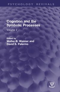 Book Cover for Cognition and the Symbolic Processes. Vol. 2 by Walter B Weimer, David Stuart Palermo