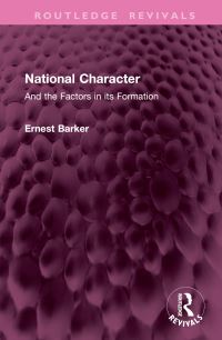 Book Cover for National Character by Ernest Barker