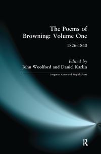 Book Cover for The Poems of Browning. Volume 1 1826-1840 by Robert Browning