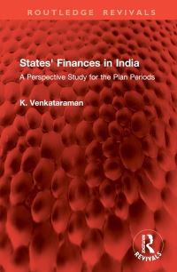 Book Cover for States' Finances in India by Krishnaswamy Iyer Venkataraman