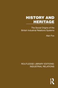 Book Cover for History and Heritage by Alan Fox