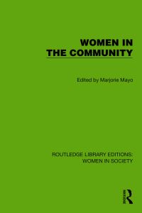 Book Cover for Women in the Community by Marjorie Mayo
