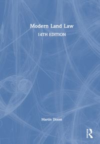 Book Cover for Modern Land Law by Martin Dixon
