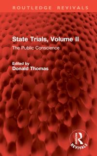 Book Cover for State Trials. Volume II The Public Conscience by Donald Thomas