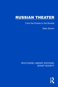 Book Cover for Russian Theater by Marc Slonim