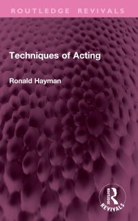 Book Cover for Techniques of Acting by Ronald Hayman